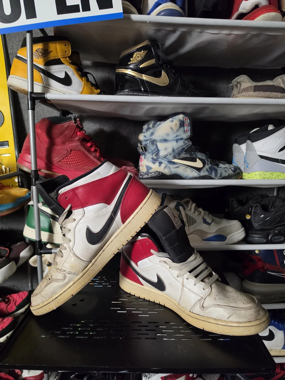 🔥 Nike Air Jordan 1 Chicago Men Size 13 Retro High Top Sneakers White/Red/Black